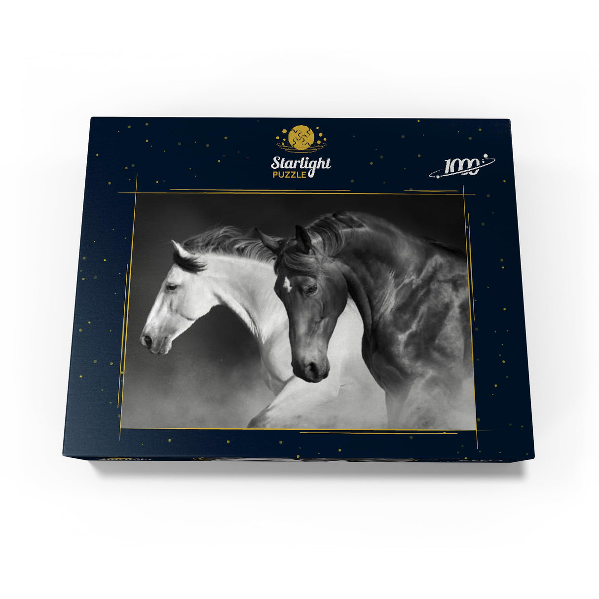 MyPuzzle Horses Run Gallop in The Desert - Premium 1000 Piece Jigsaw Puzzle for Adults MyPuzzle.com