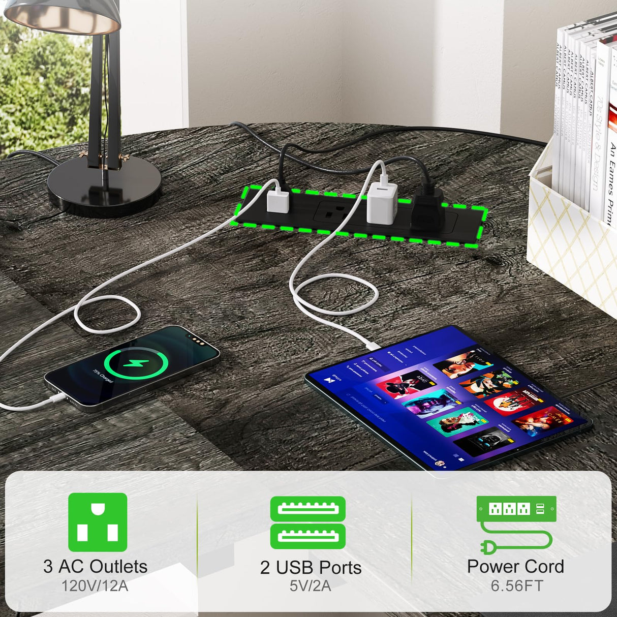 Small L Shaped Gaming Desk with Power Outlets, Corner Gaming Desk with LED Light, Reversible L-Shaped Desk with Monitor Stand & Hutch, L Shaped Desk Home Office Desk with Storage Bag, Grey Besiost