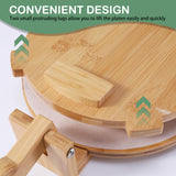 ZUJJAFY Tortilla Press 10 Inch Bamboo Tortilla Maker with 100 Parchment Paper, Mexican Tortillera Presser Homemade Tortillas Pataconera Dough Press ZUJJAFY