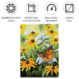 DIAMOND DOTZ Spring Flight Diamond Painting Kits for Adults - Diamond Art Kits a Relaxing Creative Craft Kit with Dotz Gems 13.8x9.8 DIAMOND DOTZ