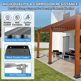 4x4 Post Base 4Pcs-Inner Size 3.5x3.5-Heavy Duty Metal Post Brackets-Deck Post Anchors-Solid Steel-Powder Coated-Wood Post Holder for Porch Handrail Railing Pergola Fence Pavilion-Support Deck Base Vlaeng