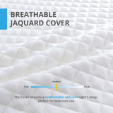 EGOHOME Queen Mattress 14 Inch, Charcoal Gel Memory Foam Mattress Bed in a Box, Back Pain Relief, Made in USA, Medium Firm, CertiPUR-US Certified,80”x60”x14”, White EGOHOME