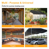 UCINNOVATE 10x10 FT Sunblock Mesh Shade, 90% Sun Shade Cloth Fabric Plants Shade Screen Netting with Grommets, Durable Sunshade UV Resistant Fabric for Pergola Patio Lawn Garden Deck or Dog Kennel UCINNOVATE