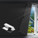 Blackout Curtains for Bedroom - 79" x 57" Portable Blackout Blinds Curtain for Any Windows -100% Blackout Shades Window Film -Temporary Blackout Shades for Baby Nursery,Dorm Room,Travel or Office Use EUHAMS