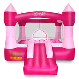 Cloud 9 Princess Bounce House with Blower, Pink Castle Inflatable Bouncer for Kids, Includes Stakes and Repair Patches Cloud 9