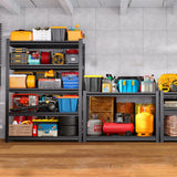 JOJUOU Garage Shelving-3000 lbs 5 Tier Storage Shelves,Adjustable Heavy Duty Metal Shelving Unit and Storage Large Wire Rack,Utility Steel Shelf for Warehouse Industrial Pantry Basement 71"x46"x18" JOJUOU