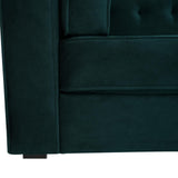 Christopher Knight Home Viola 3 Seater Low Profile Sofa, Upholstered Tufted Couch, Velvet Sofa with Armrests, Comfort Modern 3 Seater Couch for Living Room Bedroom Home Rest, Green Christopher Knight Home