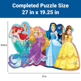 Ravensburger Disney Princess Pretty Princesses Shaped Floor Puzzle | 24-Piece Jigsaw | Unique Pieces | Kid-Friendly | Model Number: 05453 Ravensburger