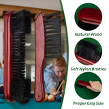 Adhafera Pool Table Brush for Felt, Billiard Table Brush Set Made of Solid Wood, Pool Table Accessories for Pool Table Cleaning Adhafera