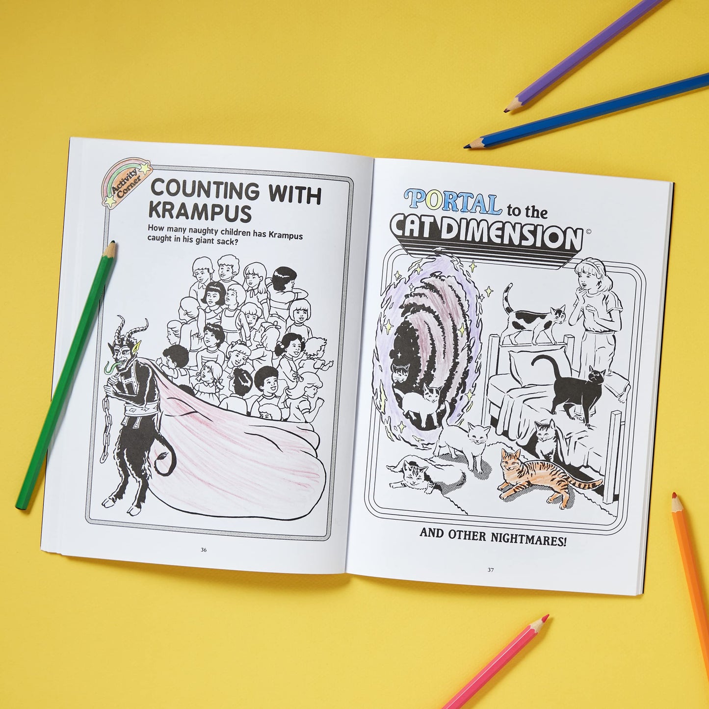 Let's Summon Demons: A Creepy Coloring and Activity Book