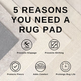 Livabliss Hapsburg Moroccan Shag Area Rug, 5'3" x 7'3", Beige Livabliss