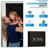 Portable Blackout Curtains (60" x 80") - Travel Blackout Curtains for Baby Nursery w/Stars - Portable Blackout Shades w/UV & Thermal Protection - 20 Stick on Suctions & Velcro Blackout Window Cover Nite Shadez