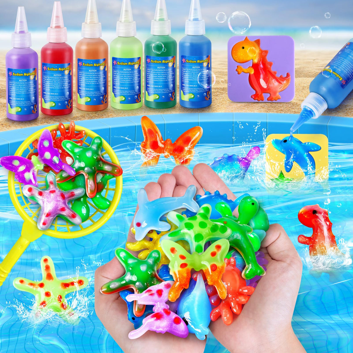 Kacwsoay Magic Water Elf Toy Kit for Kids - Aqua Fairy Water Pets - DIY Squishies Maker Crafts Birthday Gifts for Boys and Girls Kacwsoay