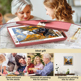 Stalente Diamond Painting Kits for Adults Train, 5D DIY Diamond Art Kits for Beginners Round Full Drill Diamond Painting for Home Wall Decoration Gift 12×12inch Stalente