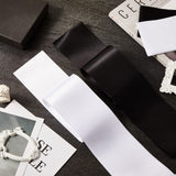 24 Pieces Satin Sash Blank Sashes Pageant Sash Blank Sashes Plain Sashes DIY Plain Sashes Satin Sashes for Wedding Party Decoration Personalized Pageant Your Text Here (Black, White) Waydress