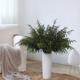 YXZZWL 8 Pcs Christmas Norfolk Pine Branches, 36 Inch Real Touch Artificial Norfolk Pine Branch Faux Cedar Pine Stem Fake Greenery Pine Picks for Vase DIY Garland Wreath Home Garden Decoration YXZZWL