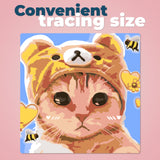 LuwoArte 6 Pack Paint by Numbers Kit for Adults – Meme Kittens (Cats) – Funny Paint by Numbers for Adults Beginners – DIY Adult Paint by Number Kit – Relaxing Wall Art Gift Set – 7.87 x 7.87 inch LuwoArte