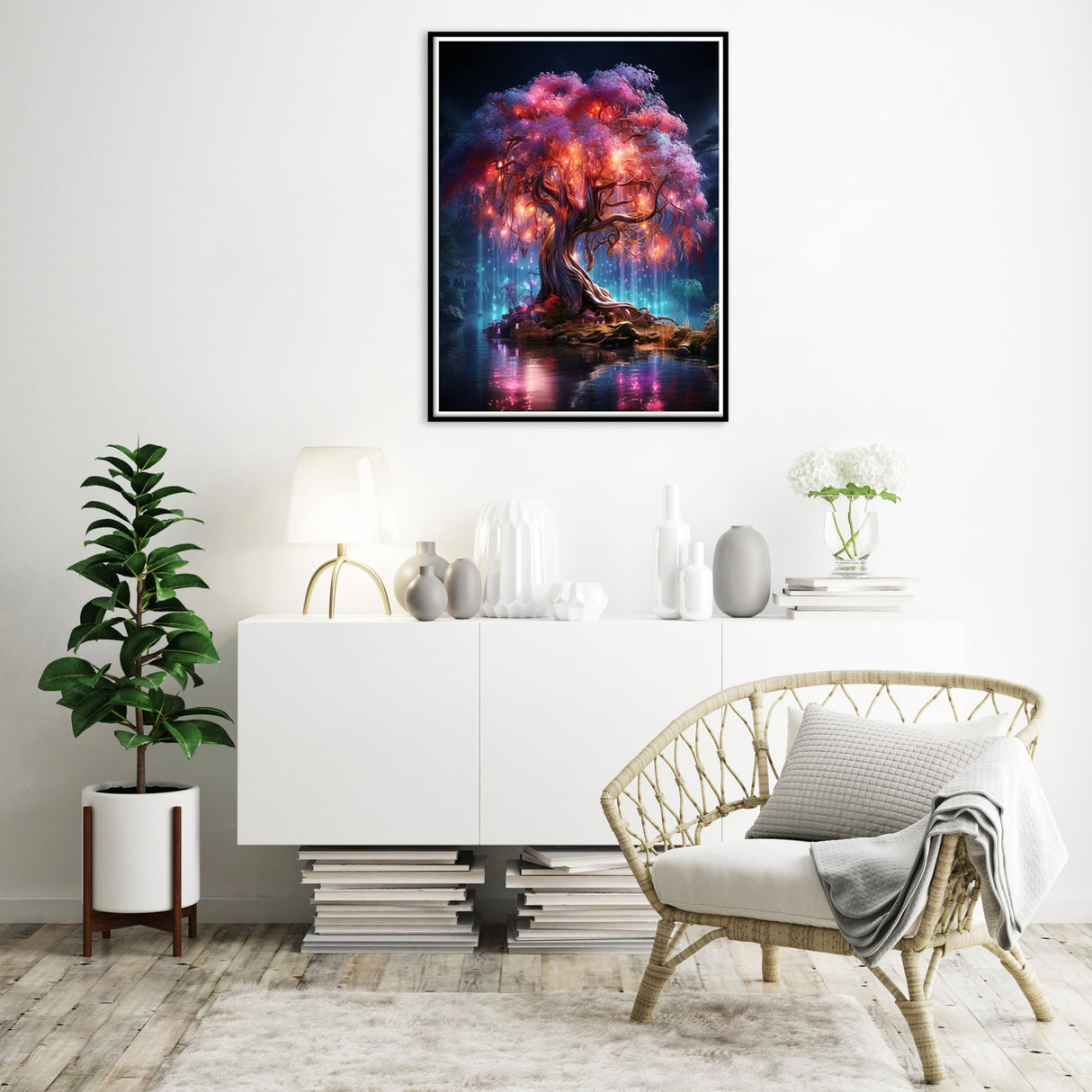 Hutarosl Tree of Life 5D Diamond Painting for Adults- Tree Diamond Art Kits Adults, Gem Painting Crafts Gifts and Home Decor 12x16inch Hutarosl