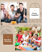 Marsui Mini Baseball Bat 18 Inch Unfinished Wooden Bats Small Baseball Bats Unpainted Wood Baseball Bats Baseball Bat Craft for DIY Painting Ball Sports Games Party Favors Craft (6 Pcs) Marsui