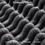 ovios 104" Cloud Sectional Couch with L-Shape Chaise,Modern Modular Sofa with Deep Seat, Upholstered Couches for Living Room Bedroom,No Assembly Required, Grey (Plush Corduroy Fabric) ovios