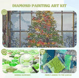 QENSPE Presents Diamond Painting,Diamond Art Kits for Adults,Christmas Tree DIY 5D Round Full Drill Diamond Art for Beginners,Diamond Dots for Adults,Home Wall Decor 12x16 inch QENSPE