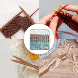 Aeelike Bamboo Knitting Needles 18 Pairs Knitting Needles Set - 10 Inches Wooden Knitting Needle Single Point Knitting Needles with Roll Bag - Portable Knitting Needle Set for Beginners (2mm - 10mm) Aeelike