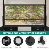 YITAHOME 120 Gallon Reptile Tank Stand with Power Outlets, Heavy Duty Large Reptile Tank Stand with Cabinet, Reptile Tank Turtle Terrariums Table for Accessories Storage,1100LBS Capacity YITAHOME