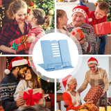 MSDADA Desk Book Stand Metal Reading Rest Book Holder Adjustable Cookbook Documents Holder Bookstands for Recipes Textbook Music Books Christmas Gift for Age 3,4,5,6,7,8,9,10+ Boys Girls (Light Blue) MSDADA