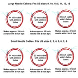 ChiaoGoo Twist Red Lace 5-Inch Complete 7500-C Interchangeable Circular Knitting Needle Set, Sizes US 2, 3, 4, 5, 6, 7, 8, 9, 10, 10.5, 11, 13, 15 with 6 Cords with Project Bag ChiaoGoo