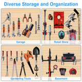 [8x4 Ft²] PVC Slat Wall Paneling, Adjustable Slatwall Panels with Coupling Structure, Slatted Wall Panel System with Customizable Storage Options, DIY Cutting & Easy-to-Install Slatwall Board Shelves QUEENLINK