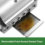 Brand-Man Propane Gas Grill, 40-Inch 6-Burner Built-In Head BBQ Island Outdoor Kitchen, Natural Gas Convertible, Heavy Duty 304 Stainless Steel, 60,000BTUs BRANDMAN GRILLS SINCE 1987