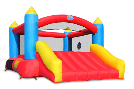 ACTION AIR [Updated Version] Bounce House, Inflatable Bouncer with Air Blower, Jumping Castle with Slide, Family Backyard Bouncy Castle, Durable Sewn with Extra Thick Material, Idea for Kids (C-9745) Action air