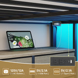 busyaeh Low Loft Bed Full Size,Full Loft Bed for Kids with 9 Storage Drawers & 15.8" H Safety Guardrail & Inclined Ladder & Safety Handrail & LED Lights and Charging Station,Toddler Loft Beds,Oak Gray busyaeh