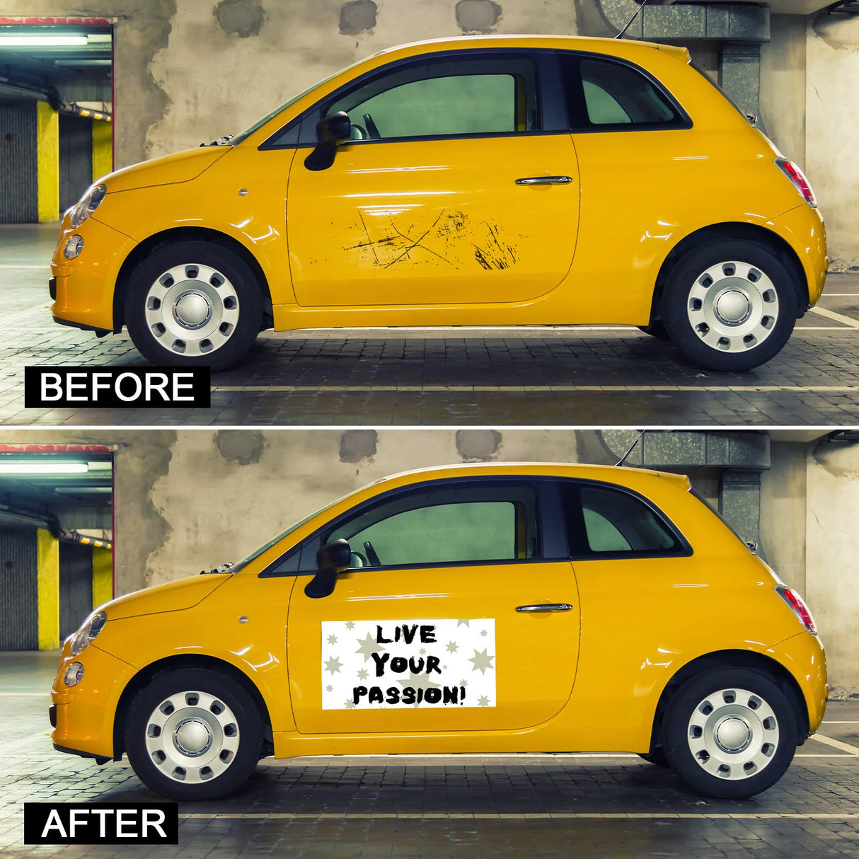 Tallew 4 Pcs Blank Magnets for Vehicles Rounded Corners Blank Car Magnet Set Door Blank Magnetic Sign Sheet Vinyl Magnetic Sheet for Advertise Business Company Logo, 18 x 12 Inches, 24 x 12 Inches Tallew