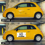 Tallew 4 Pcs Blank Magnets for Vehicles Rounded Corners Blank Car Magnet Set Door Blank Magnetic Sign Sheet Vinyl Magnetic Sheet for Advertise Business Company Logo, 18 x 12 Inches, 24 x 12 Inches Tallew