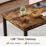 Tribesigns 78.7 Inch Extra Long Computer Desk for 2 Person, Double Long Desk Workstation, Dual Monitor Workstation for Home Office Tribesigns