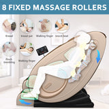 Massage Chair Blue-Tooth Connection and Speaker, Recliner with Zero Gravity with Full Body Air Pressure, Easy to Use at Home and in The Office BILITOK