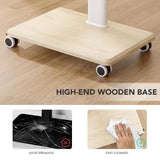 Mobile TV Stand for 27 to 65 Inch TVs, Portable Rolling TV Cart on Wheels, Tall Universal Floor Stands with Swivel Mount, Height Adjustable Sleeking Standing Mount Fit Corner, Bedroom, Outdoor AX WABER