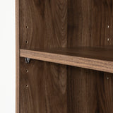 South Shore Axess 5-Shelf Narrow Bookcase Natural Walnut, Contemporary South Shore