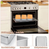 LIANYU 4 Pack Loaf Pans for Baking Bread, 9x5 Inch Bread Pan, Stainless Steel Meatloaf Baking Loaf Tin for Homemade Banana Sourdough, Dishwasher Safe LIANYU