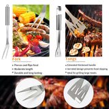 11Pcs Stainless Steel BBQ Grilling Accessories Set, Dad Gifts for Fathers Day Grilling Gifts,Portable Practical Grill Tools Utensils Kit with Storage Bag for Outdoor Grill Camping Backyard MUYFIO