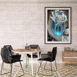 BOHADIY Rose Diamond Painting Kits for Adults-Flower Diamond Art Kits for Adults,Round 5D Floral Gem Art Kits for Adult DIY Crafts Kits Gift Home Wall Decor Gifts16x12inch BOHADIY