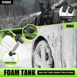 Electric Pressure Washer - GUIFIN Portable Power Washer with Soap-Adjustable Tank, Steel Spray Wand, 4 Pressure Tips, 6.6 FT Inlet & 23 FT Outlet Hose, 3800PSI & 2.4GPM, for Patio/Car/Driveway/Fence GUIFIN