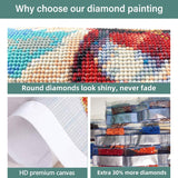 DIYCYCY Gnome Diamond Art Kits for Adults,Sunflower 5D Diamond Painting Kits for Beginners,Round Full Drill Diamond Dots Paintings,Diamonds Pictures Gem Art for adults Crafts Home Decor 13.78X13.78 in DIYCYCY