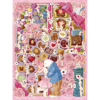 Pintoo Jigsaw Puzzles 1200 Piece for Adults - Tian Tian - Little Bunnys - My Sweety Beautiful Plastic Puzzle for Home Decor Zero Dust Easy Storage [H3517]