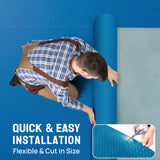 TUFFIOM 7.5 x 20 FT Garage Floor Mat, Thickened Diamond Plate PVC Garage Mats Flooring Roll for Under Car, Garage Parking Mats for Floor Large SUVs, MPV, Pickup Truck TUFFIOM