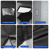 TOREAD Full Size Sauna 600D Canvas, Portable Steam Saunas Tent Fold-able with 2.6L 1000W Steam Generator Remote Control（63"x31.5"x31.5"） TOREAD