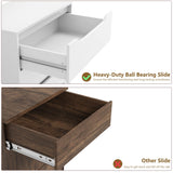 HOSTACK Modern 6 Drawer Dresser for Bedroom, Tall Chest of Drawers with Storage, Large Wood Storage Chest Organizer with Cut-Out Handle, Accent Storage Cabinet for Living Room, Entryway, Classic White HOSTACK