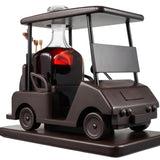 Golf Decanter Whiskey Decanter - The Wine Savant - Brown Mahogany Wood Golf Gifts for Both Men & Women, Golf Accessories, Golfer Gifts, Based on A Replica Golf Cart (600ml Decanter) The Wine Savant