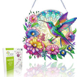 VNRGG Hummingbird Diamond Art suncatcher,DIY Special Shape Hanging Diamond Art,Suitable for Sparkling Garden, Window Wall Decoration Painting,Box Set. VNRGG